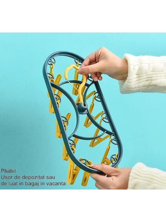 Alista Home Hanging Clothes Drying Rack Plastic 30x12.5cm