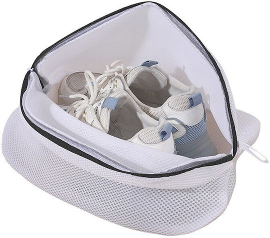 Alista Home Sac Pentru Spălare și Uscare Pantofi Compatibil Mașină de Spălat Material Durabil 42 X 24 X 24 Cm Alb