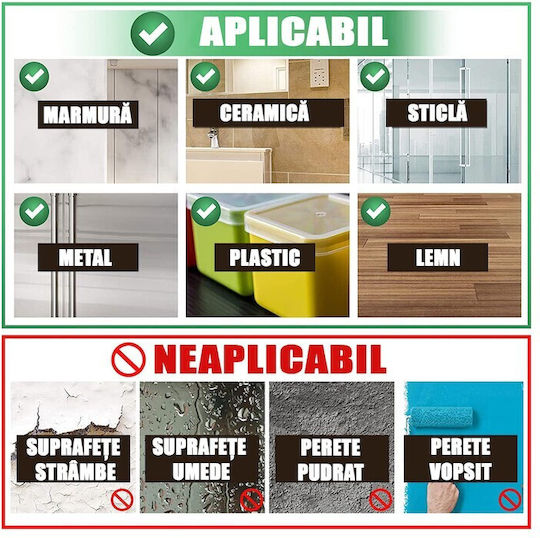 Bandă Dublă Adezivă Alista Home Transparentă Impermeabilă Reutilizabilă Tehnologie Nano 30mm X 1mm X 3m Fără Reziduuri