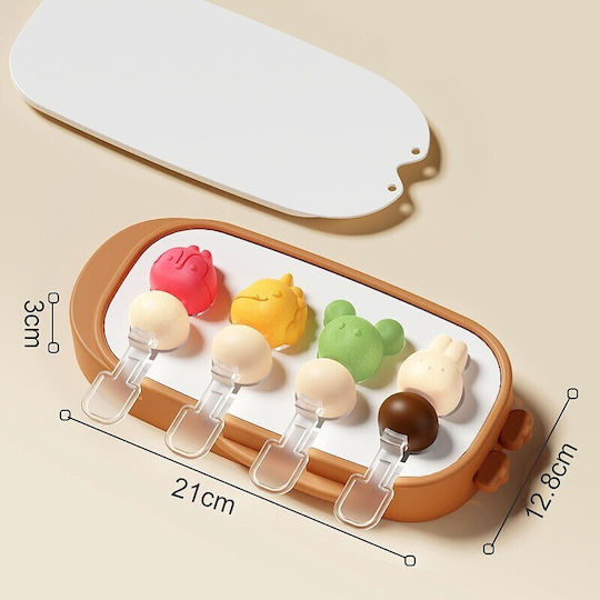 Alista Home Silicone Ice Cream Ice Lolly Bakeware Tin 21x12.8x3cm