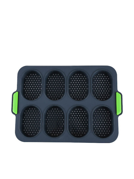 Alista Home Formă Pentru Patiserie Pentru Pâine Din Silicon 8 Locuri 34.5x23.8x2.5cm