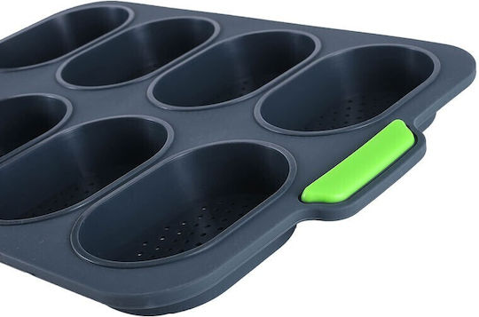 Alista Home Bakeware Tin for Bread Made of Silicone 8 Sockets 34.5x23.8x2.5cm
