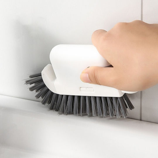 Perie De Curățare Multifuncțională 3-în-1 Alista Home Pentru Bucătărie Vase Geamuri Cap Detașabil 9x15x2,5 Cm Gri