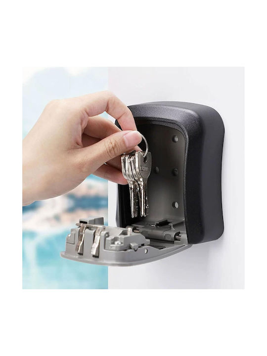 Alista Home Wandmontage Kombinationsschloss Metallisch mit Kombinationsmutter 10.5x5x12.5cm
