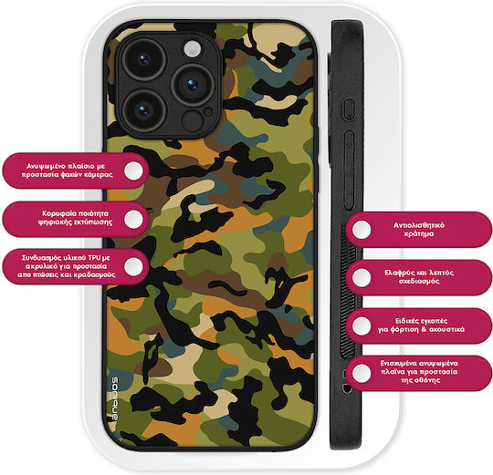 Sonique Camouflage Army Series Oppo Reno15 5g Green Mobile Phone Case 01