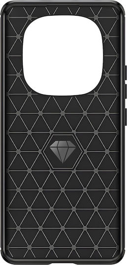 Avizar Case Redmi Note 15 Pro Plus In Carbon Effect Silicone Brushed Texture Black