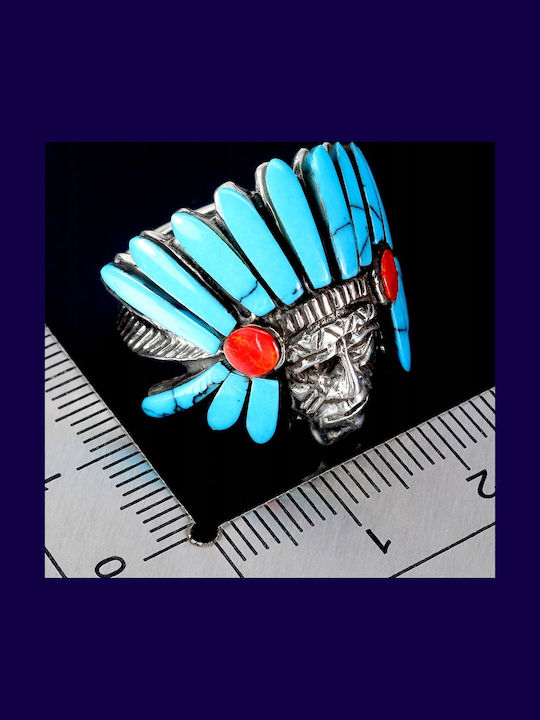925 Stunning Silver Turquoise Ring Size 17 Indian 925 Stunning Silver Turquoise Ring Size 17 Indian