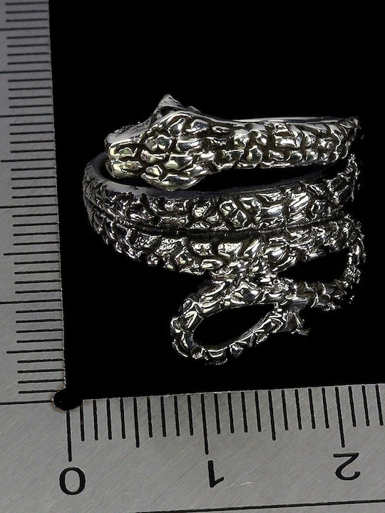 925 Stunning Silver Elegant Ring Size 13 Snake