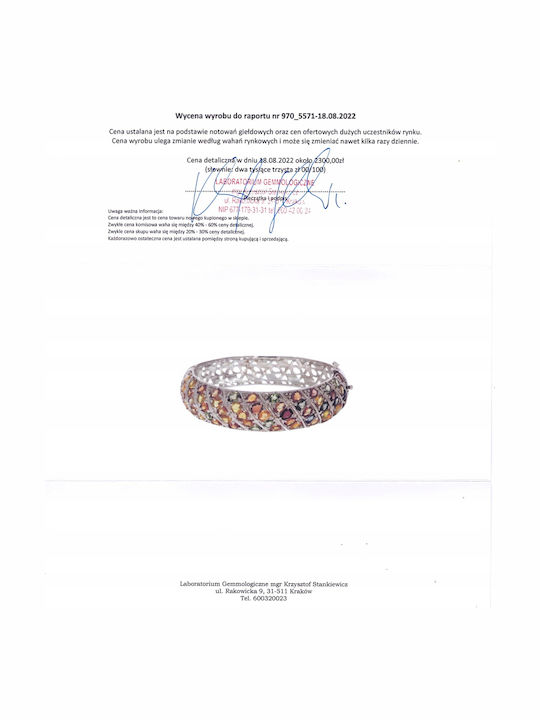 925 Armband Saphire 18 Karat Tourmaline Zertifikat