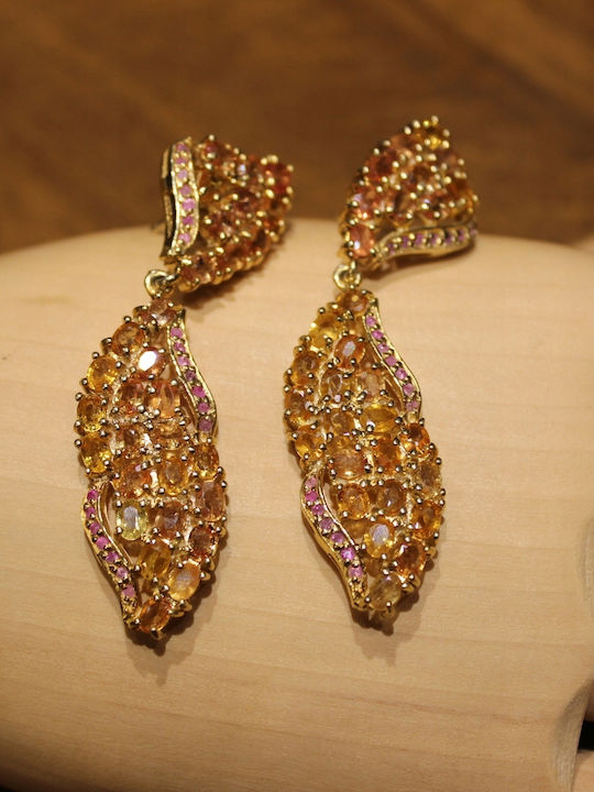 Beautiful Silver Sapphire Earrings Songea 2