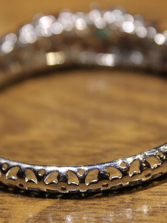 Silver Bracelet Natural Garnets Sapphires Songea Emeralds 925