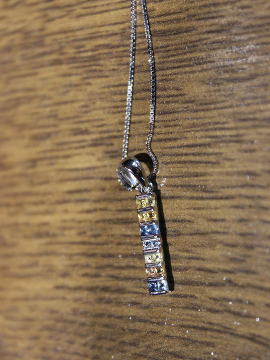 925 Silver Necklace Delicate Natural Sapphires Songea Elegant