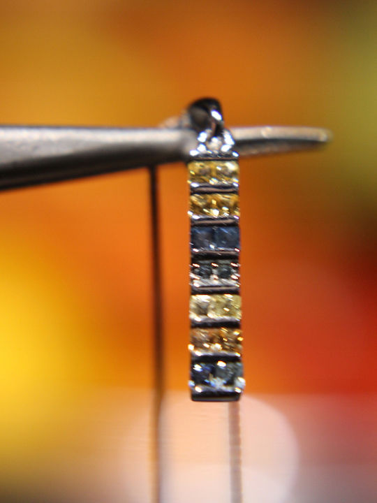 925 Silver Necklace Delicate Natural Sapphires Songea Elegant