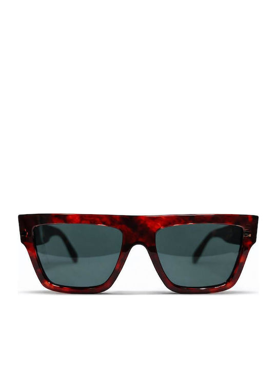 Celine Women's Sunglasses with Brown Tartaruga Horn-Rimmed Frame CL40013I 54N