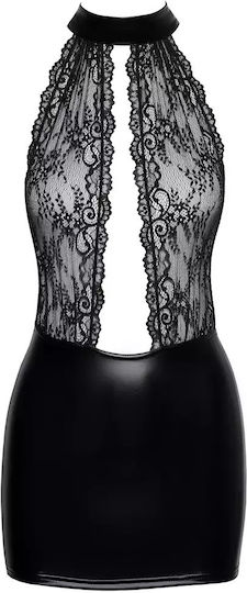 Noir Handmade Powerwetlook Schwarz Kleid