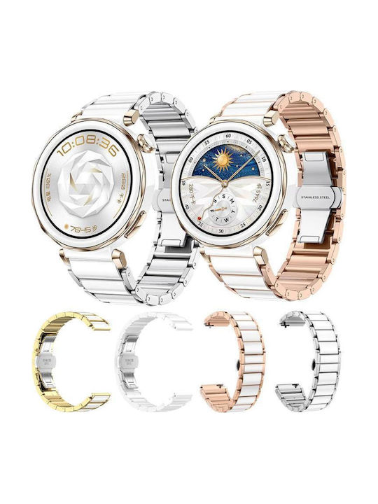 Huawei Watch Gt 6 41mm Gt 5 Pro 42mm Xdfind Ceramic Stainless Steel Watch Band Pure White