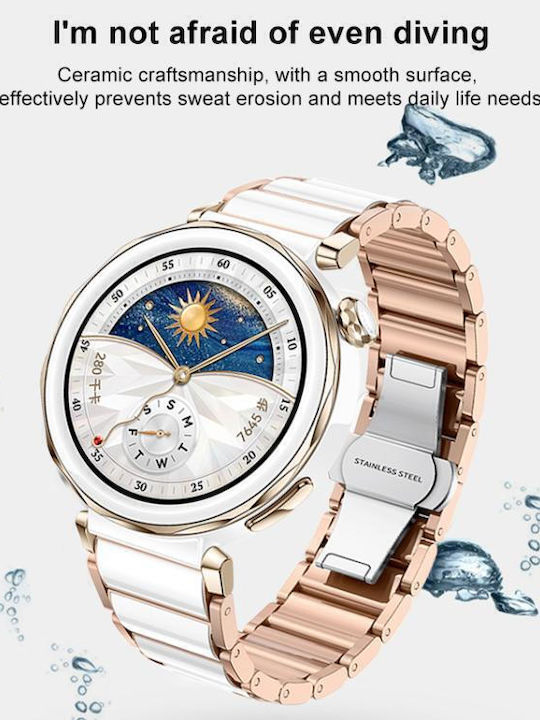 Huawei Watch Gt 6 41mm Gt 5 Pro 42mm Xdfind Ceramic Stainless Steel Watch Band Pure White