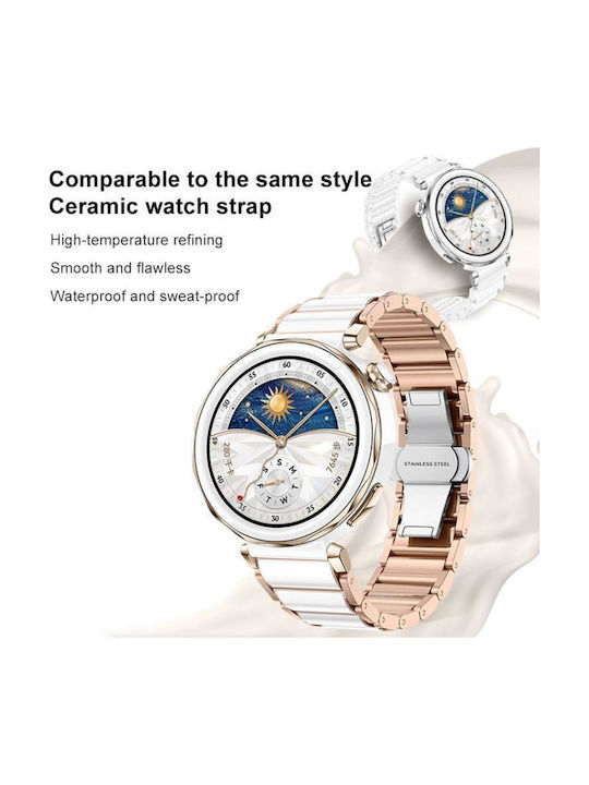 Huawei Watch Gt 6 41mm Gt 5 Pro 42mm Xdfind Ceramic Stainless Steel Watch Band Gold