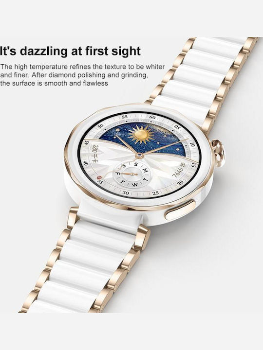 Huawei Watch Gt 6 41mm Gt 5 Pro 42mm Xdfind Ceramic Stainless Steel Watch Band Gold