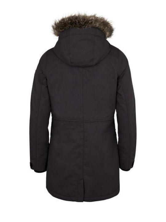 Journey Jachetă Damă Parka de Iarnă Neagră