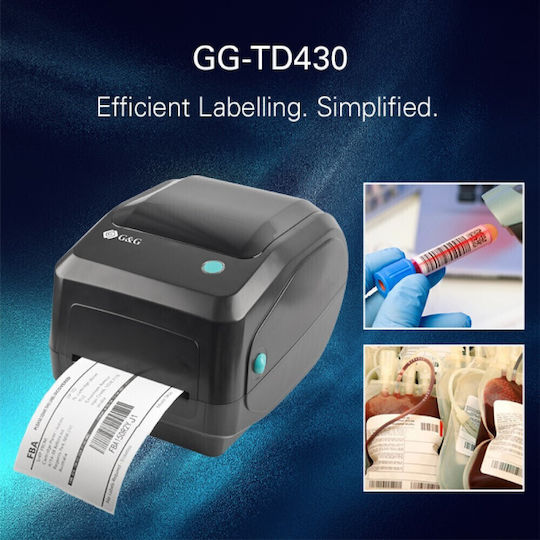 G&G G&G Tragbarer Thermischer & Thermische Übertragung Etikettendrucker USB Serial Wi-Fi Bluetooth Ethernet 203 dpi