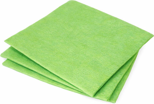 Set 10 Lavete Universale York 38 X 35cm 140gsm Fără Scame Curățare Ideală Horeca Verzi