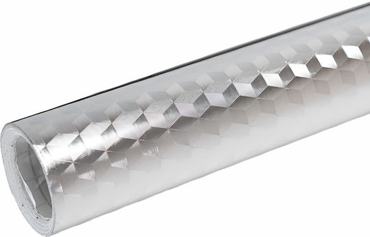 Autocolant Bucătărie Alista Home Folie Aluminiu Tip Rezistent La Ulei Umiditate Temperatură Ridicată Dulapuri Perete Blat Argintiu 60cm X 1m