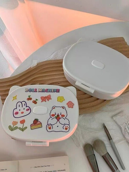 Alista Home Set Casetă Pentru Bijuterii cu Oglindă Albă 17x13x6cm