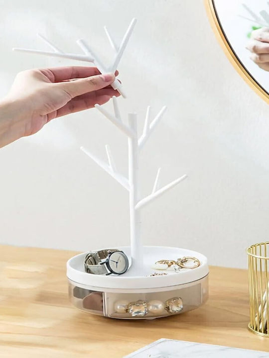 Alista Home Σταντ Κοσμημάτων Λευκό 36.5x14cm