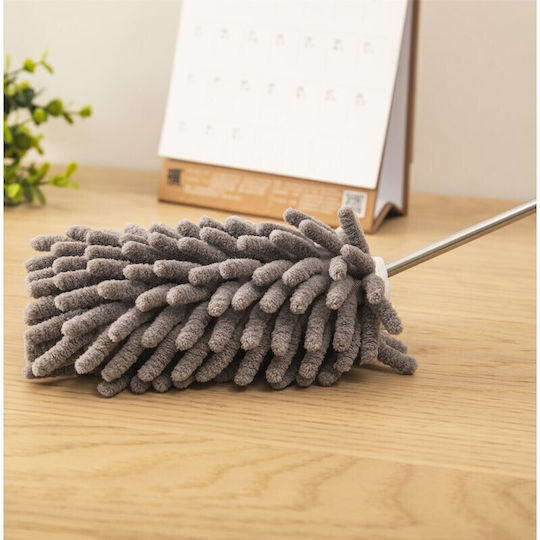 Mop De Curățare Cu Microfibre Alista Home Set 3 Capete Detasabile Mop Cu Microfibre Perie Mini Cu Mâner Extensibil Eva Ambalat În Sac Cu Fermoar Gri