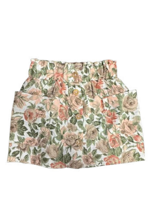 Kinderbekleidungsset mit Sommerrock Rosa 2Stücke