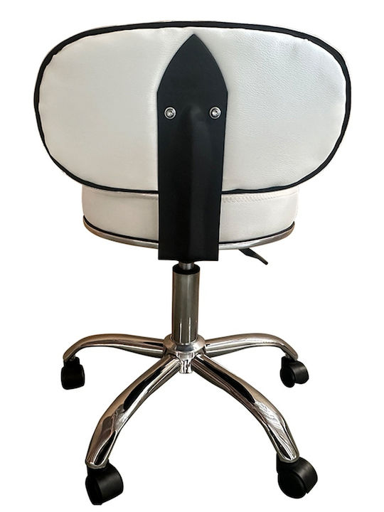Scaun de Birou Albe 4buc 47x47x67cm