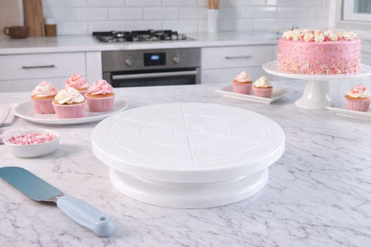Array Cake Stand Rotating Plastic 28.5x28.5cm 00101496 2pcs