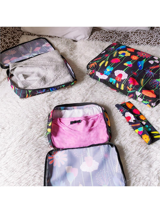 Pylones Organizer Bag In Bag – Flowers Jardin Fleuri Pylones Multicolour Toiletry Bags Travel Holidays