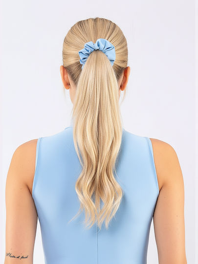 Scrunchie Λαστιχάκι Μαλλιών Ac124 Scrunchie Monochrome Baby Blue