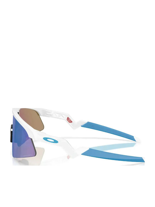 Oakley Resistor Αθλητικά Παιδικά Γυαλιά Ηλίου με Καθρέφτη Φακό Λευκά για 7-11 Ετών