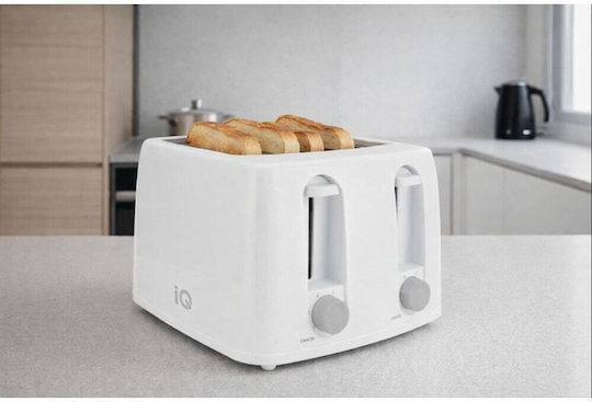 IQ Prăjitor de pâine 4 sloturi 1300W Alb