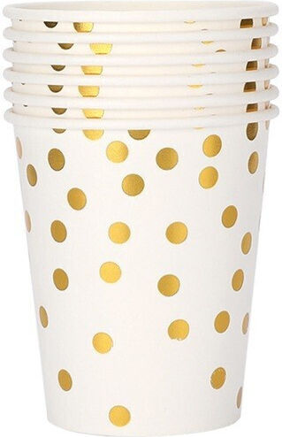Alista Home Еднократна Хартия Златиста Чаша 250ml