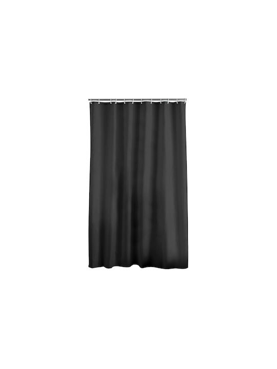 Shower Curtain 180x200cm Black