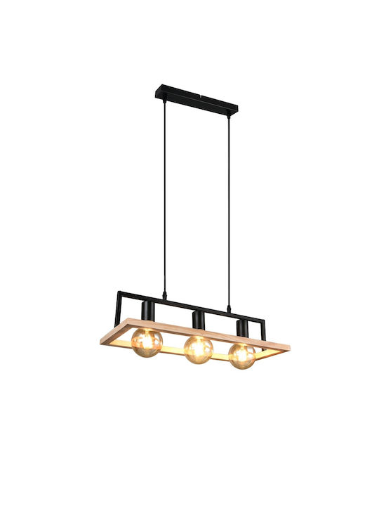 Trio Lighting Κρεμαστό Φωτιστικό Μαύρο