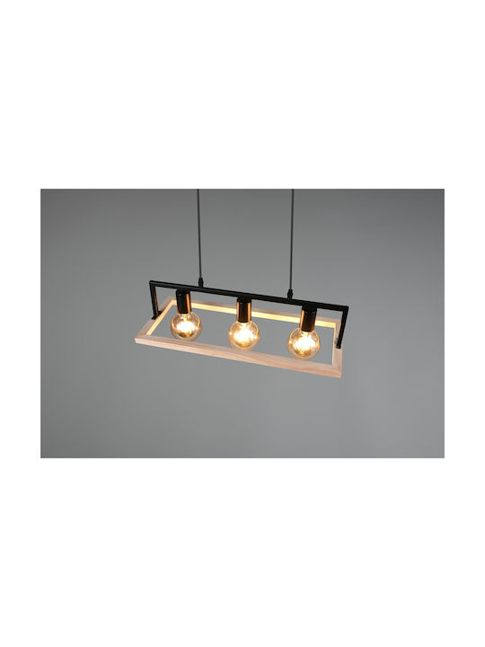 Trio Lighting Κρεμαστό Φωτιστικό Μαύρο