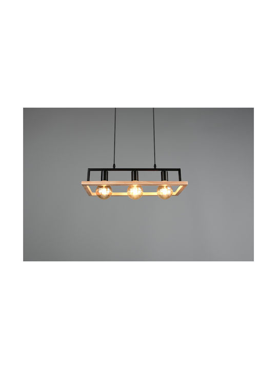 Trio Lighting Κρεμαστό Φωτιστικό Μαύρο