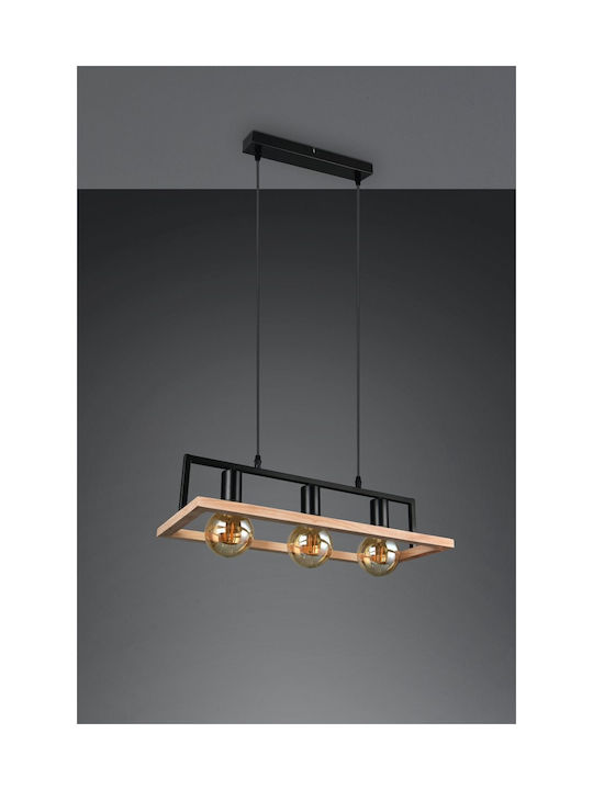 Trio Lighting Κρεμαστό Φωτιστικό Μαύρο