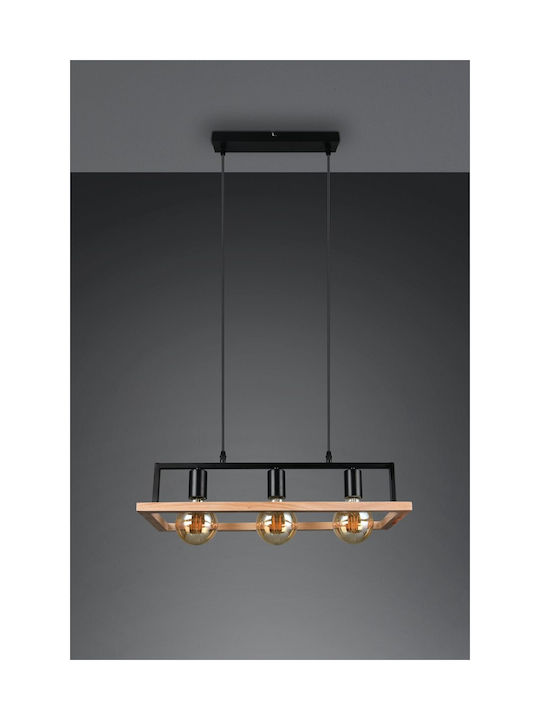Trio Lighting Κρεμαστό Φωτιστικό Μαύρο