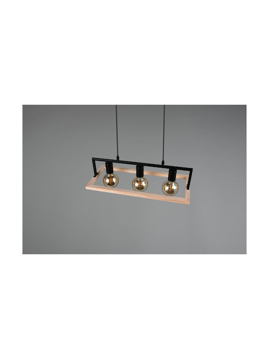 Trio Lighting Κρεμαστό Φωτιστικό Μαύρο