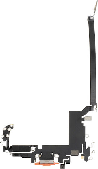 Clappio Usb-c Charging Connector Iphone 17 Pro Max Integrated Microphone Orange