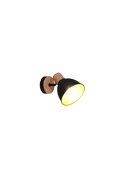 Trio Lighting Einzelne Decken- und Wandleuchte in Schwarzem Farbe