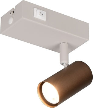 Trio Lighting Single Ceiling & Wall Spot in Brown Colour