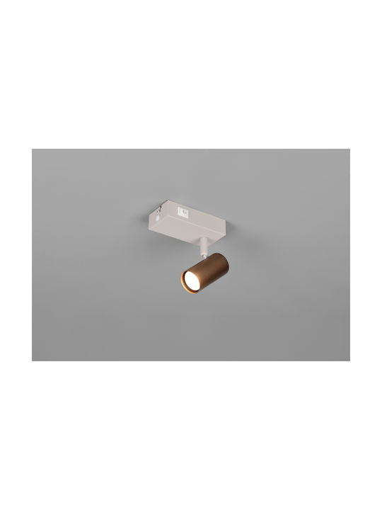Trio Lighting Single Ceiling & Wall Spot in Brown Colour