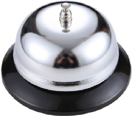 Alista Home Clopot De Recepție Din Plastic Pentru Hotel Cu Diametru 6 Cm Argintiu 1 Bucată